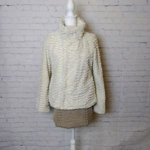 NWOT Patagonia Pelage Womens Ivory White Jacket Soft Faux Fur Jacket S